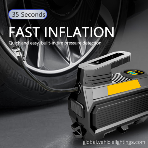 Car Auto Pump Portable Tire Inflator with Light